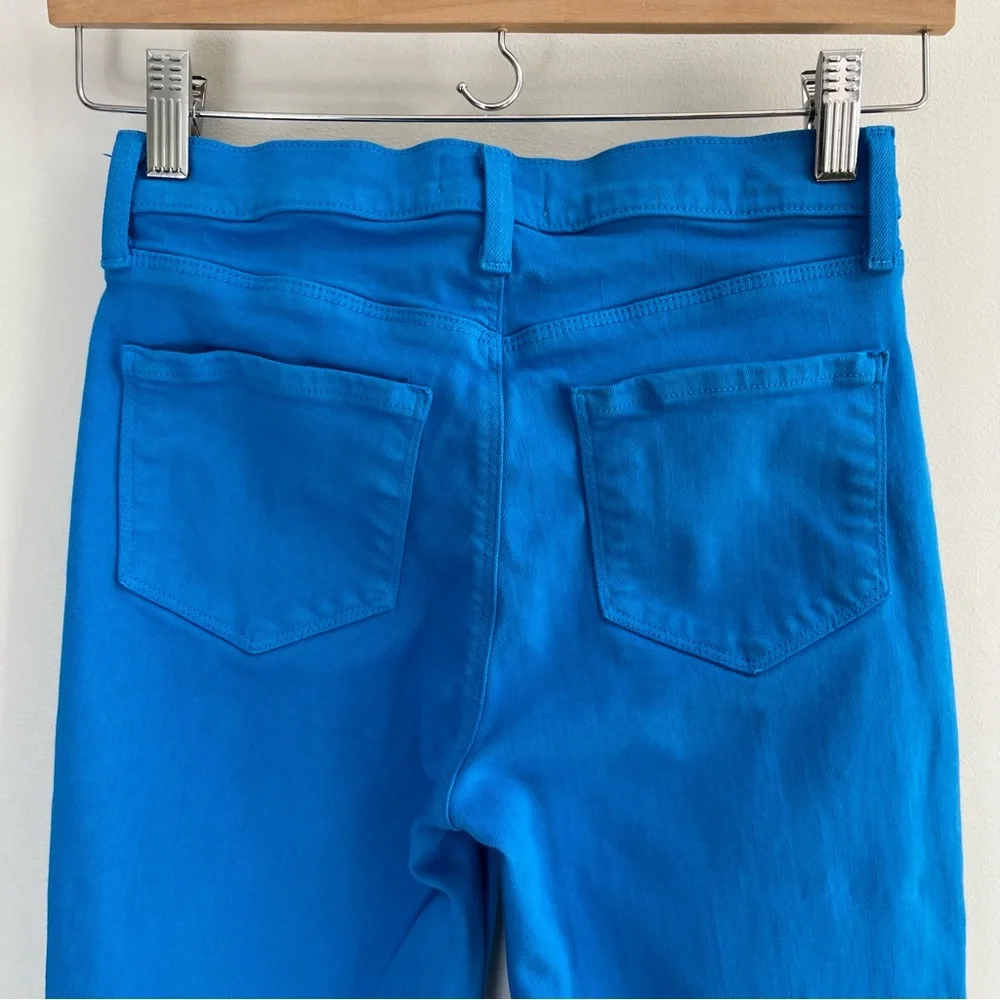 [l’agence] nwot alexia high rise cropped slim jeans neon blue 24 - Picture 7 of 8